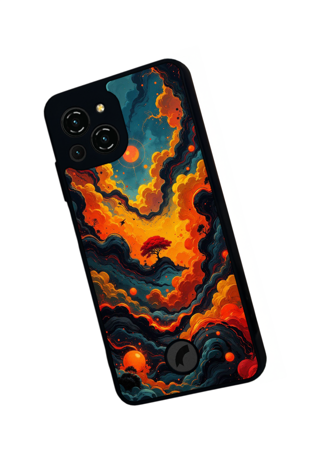 Reeder S23 Pro Max Uyumlu Abstract Tasarımlı Glossy Premium Kılıf