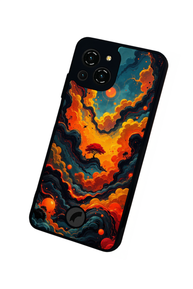 Reeder S23 Pro Max Uyumlu Abstract Tasarımlı Glossy Premium Kılıf