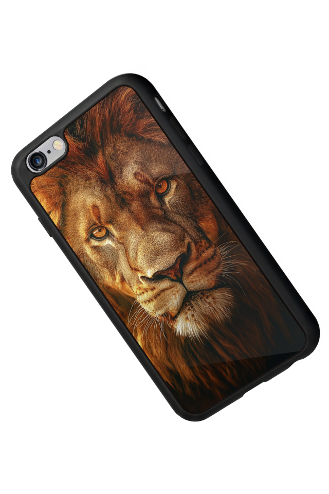 iPhone 6s Plus Uyumlu Aslan Tasarımlı Glossy Premium Kılıf