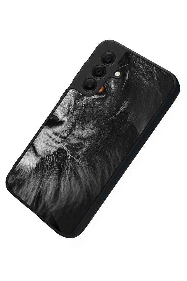 Samsung Galaxy A17 Uyumlu Aslan Tasarımlı Glossy Premium Kılıf