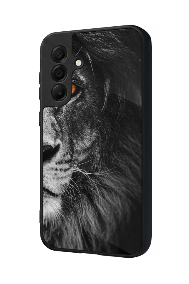 Samsung Galaxy A17 Uyumlu Aslan Tasarımlı Glossy Premium Kılıf