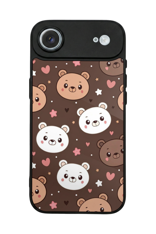 iPhone 17 Air Uyumlu Ayı Tasarımlı Glossy Premium Kılıf