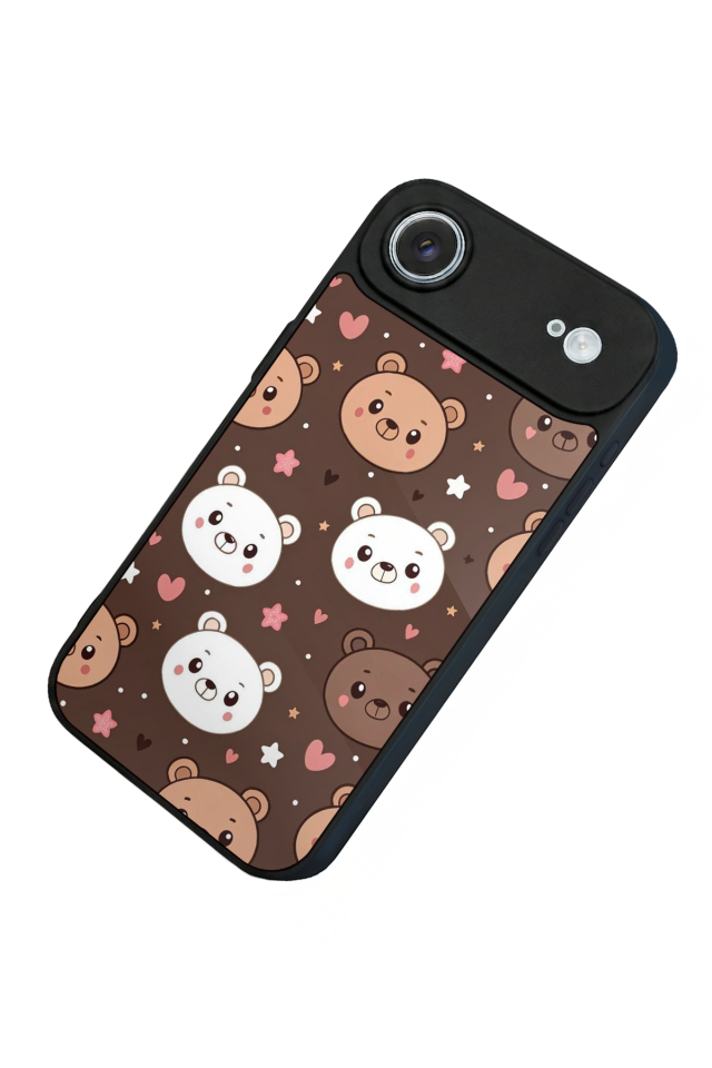 iPhone 17 Air Uyumlu Ayı Tasarımlı Glossy Premium Kılıf