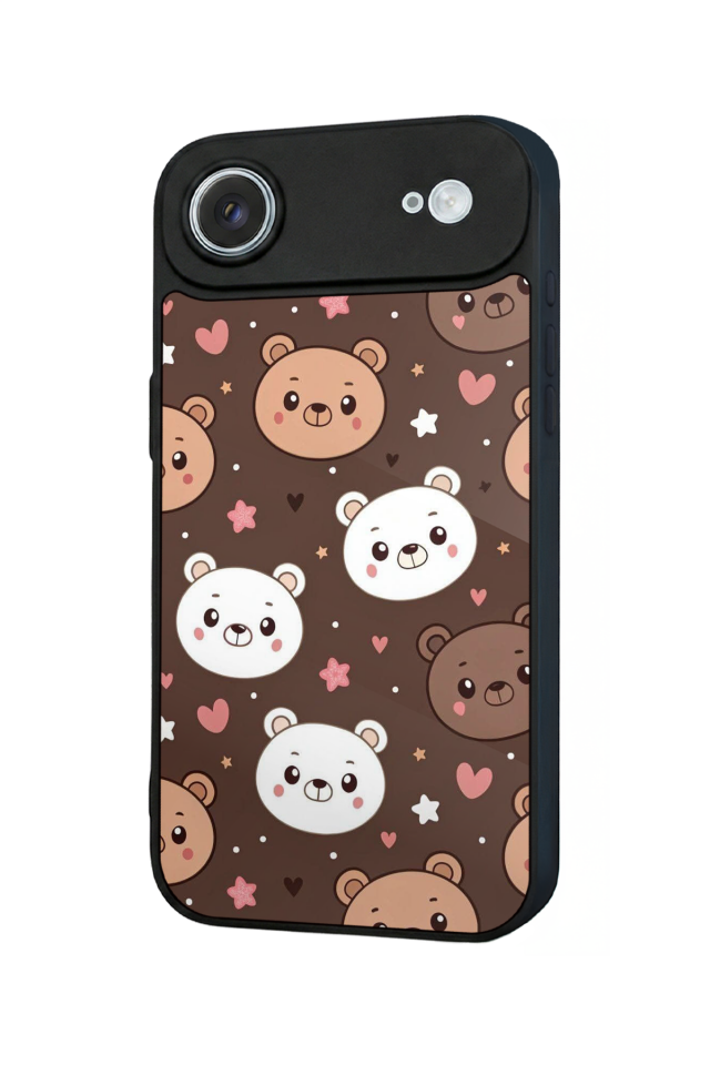 iPhone 17 Air Uyumlu Ayı Tasarımlı Glossy Premium Kılıf