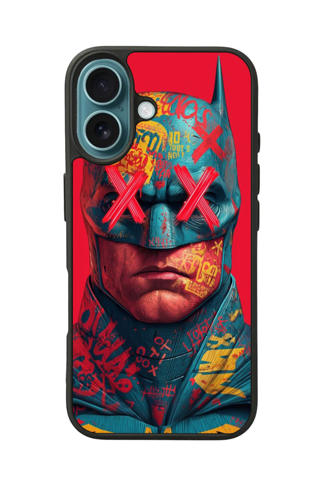 iPhone 16 Uyumlu Batman Tasarımlı Glossy Premium Kılıf