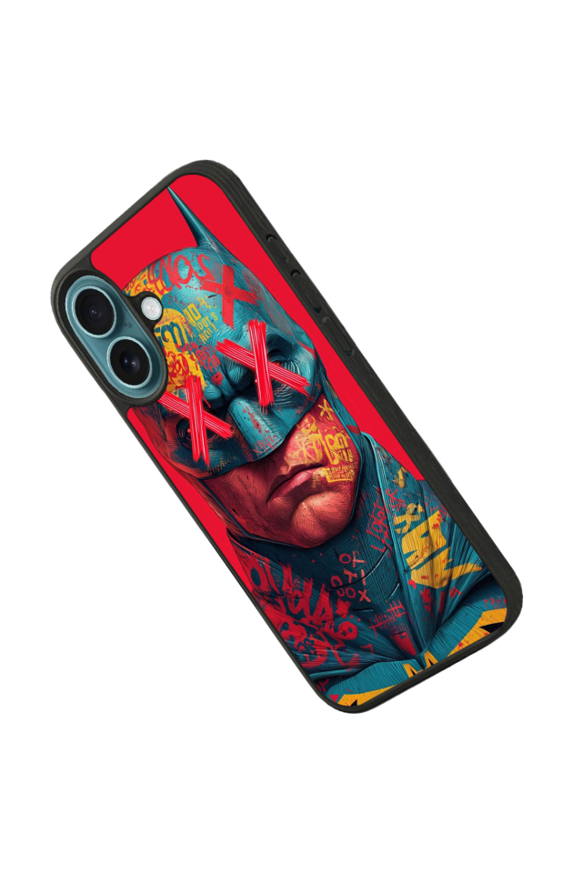iPhone 16 Uyumlu Batman Tasarımlı Glossy Premium Kılıf