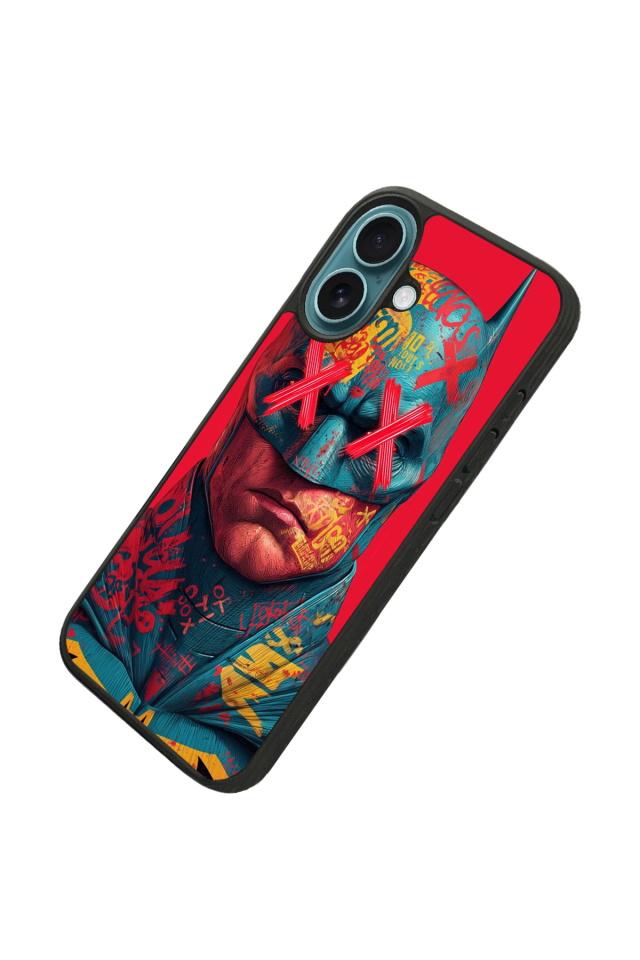 iPhone 16 Uyumlu Batman Tasarımlı Glossy Premium Kılıf