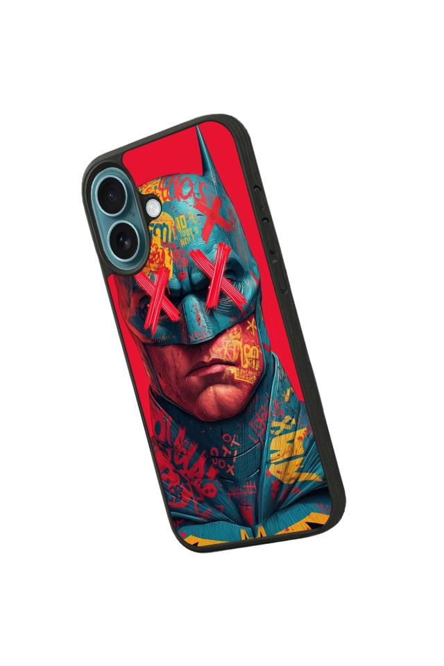 iPhone 16 Uyumlu Batman Tasarımlı Glossy Premium Kılıf