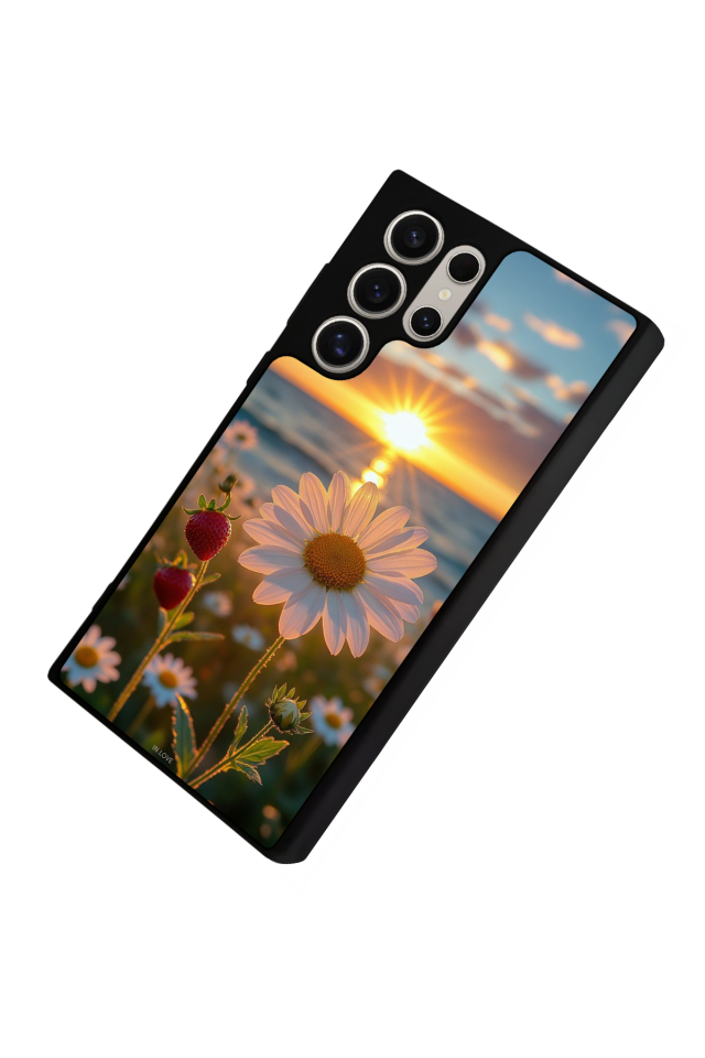 Samsung Galaxy S22 Ultra Uyumlu Cicek Tasarımlı Glossy Premium Kılıf