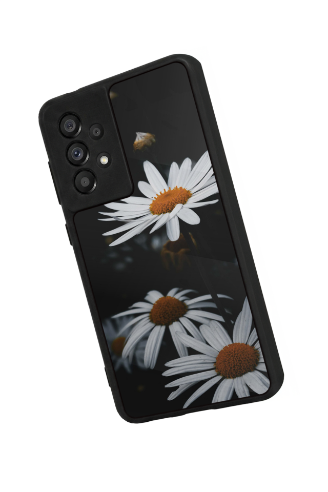 Samsung Galaxy A73 Uyumlu Cicek Tasarımlı Glossy Premium Kılıf