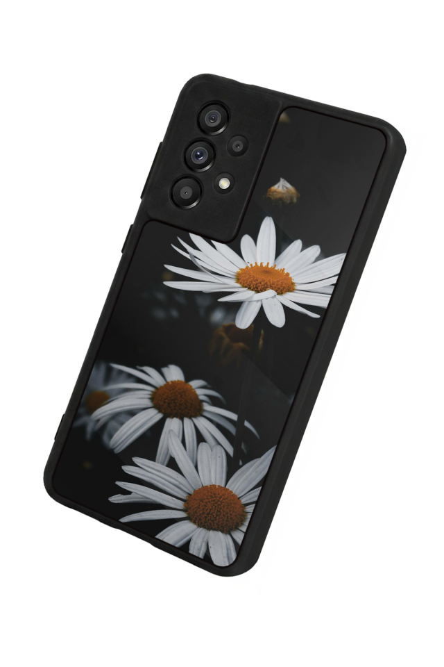 Samsung Galaxy A73 Uyumlu Cicek Tasarımlı Glossy Premium Kılıf
