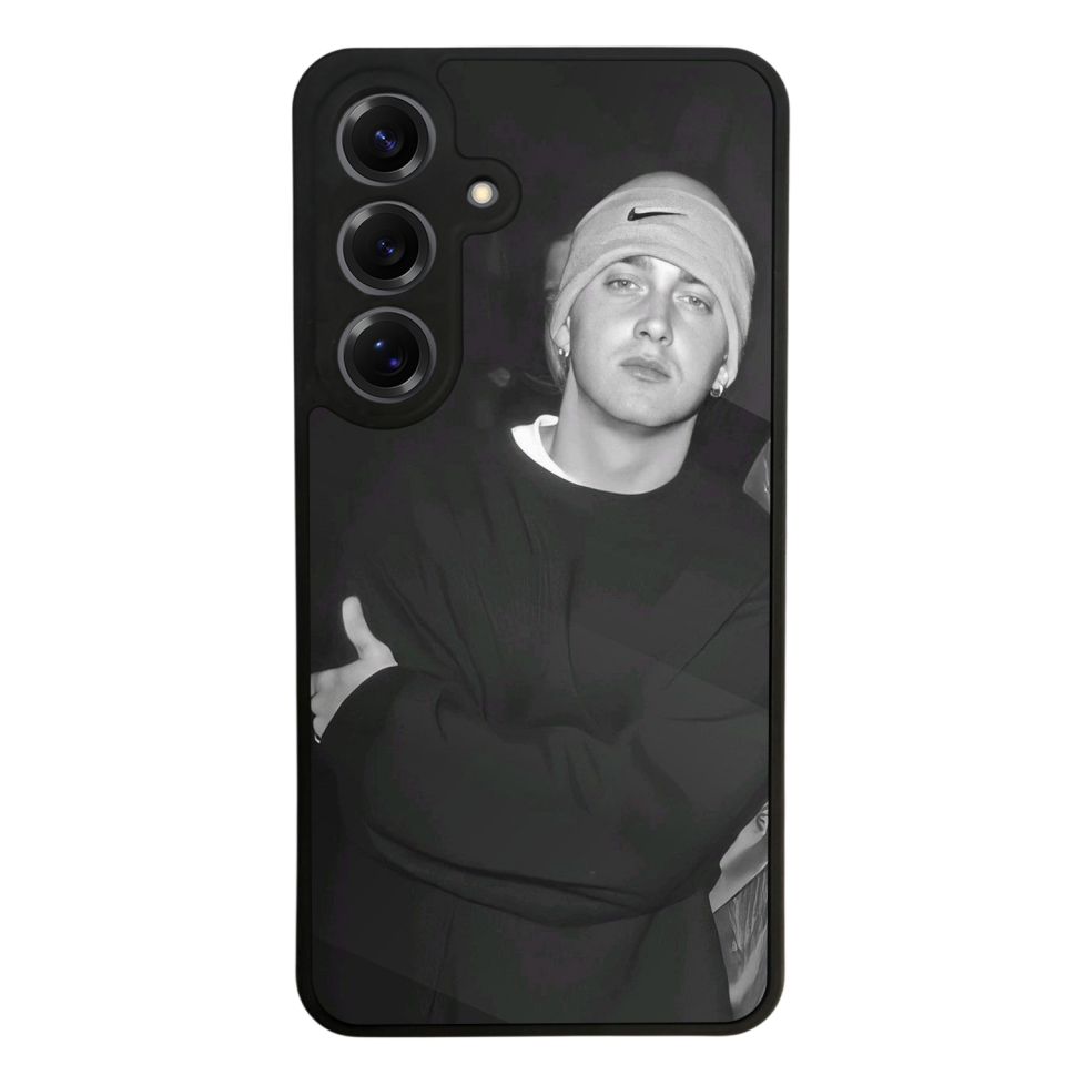 Samsung Galaxy S25 Uyumlu Eminem Tasarımlı Glossy Premium Kılıf