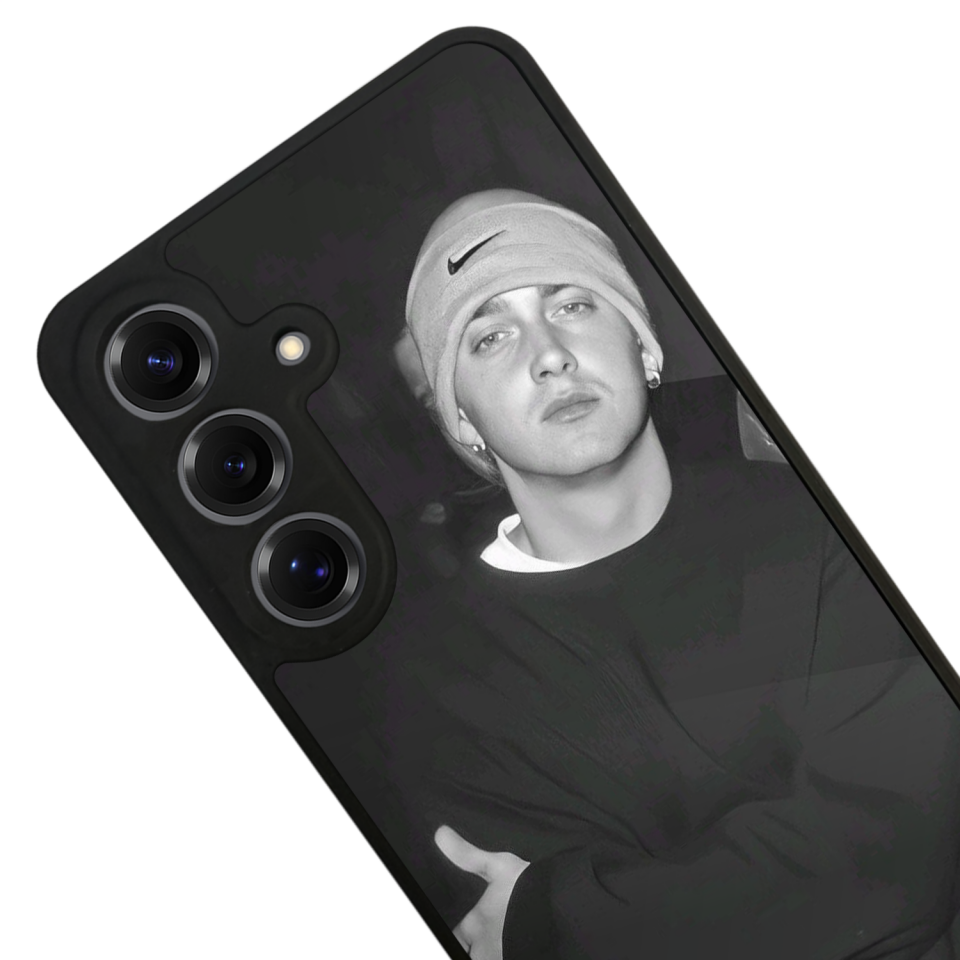 Samsung Galaxy S25 Uyumlu Eminem Tasarımlı Glossy Premium Kılıf