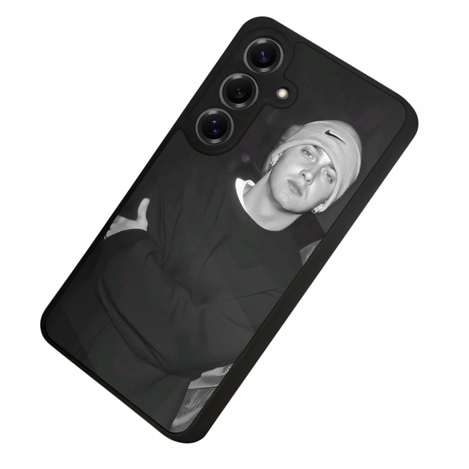 Samsung Galaxy S25 Uyumlu Eminem Tasarımlı Glossy Premium Kılıf
