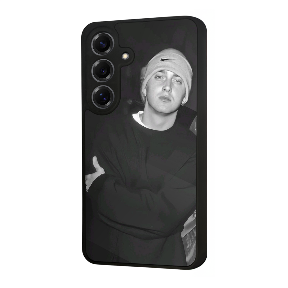 Samsung Galaxy S25 Uyumlu Eminem Tasarımlı Glossy Premium Kılıf