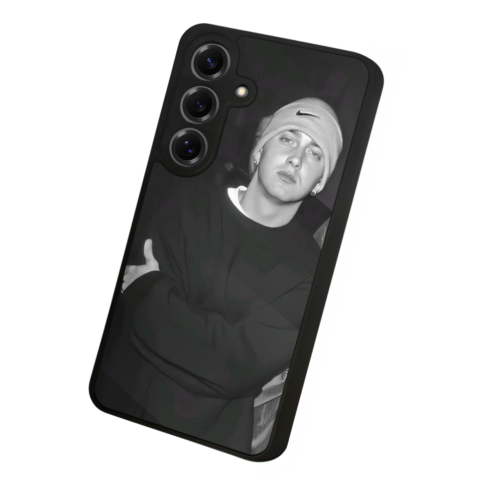 Samsung Galaxy S25 Uyumlu Eminem Tasarımlı Glossy Premium Kılıf