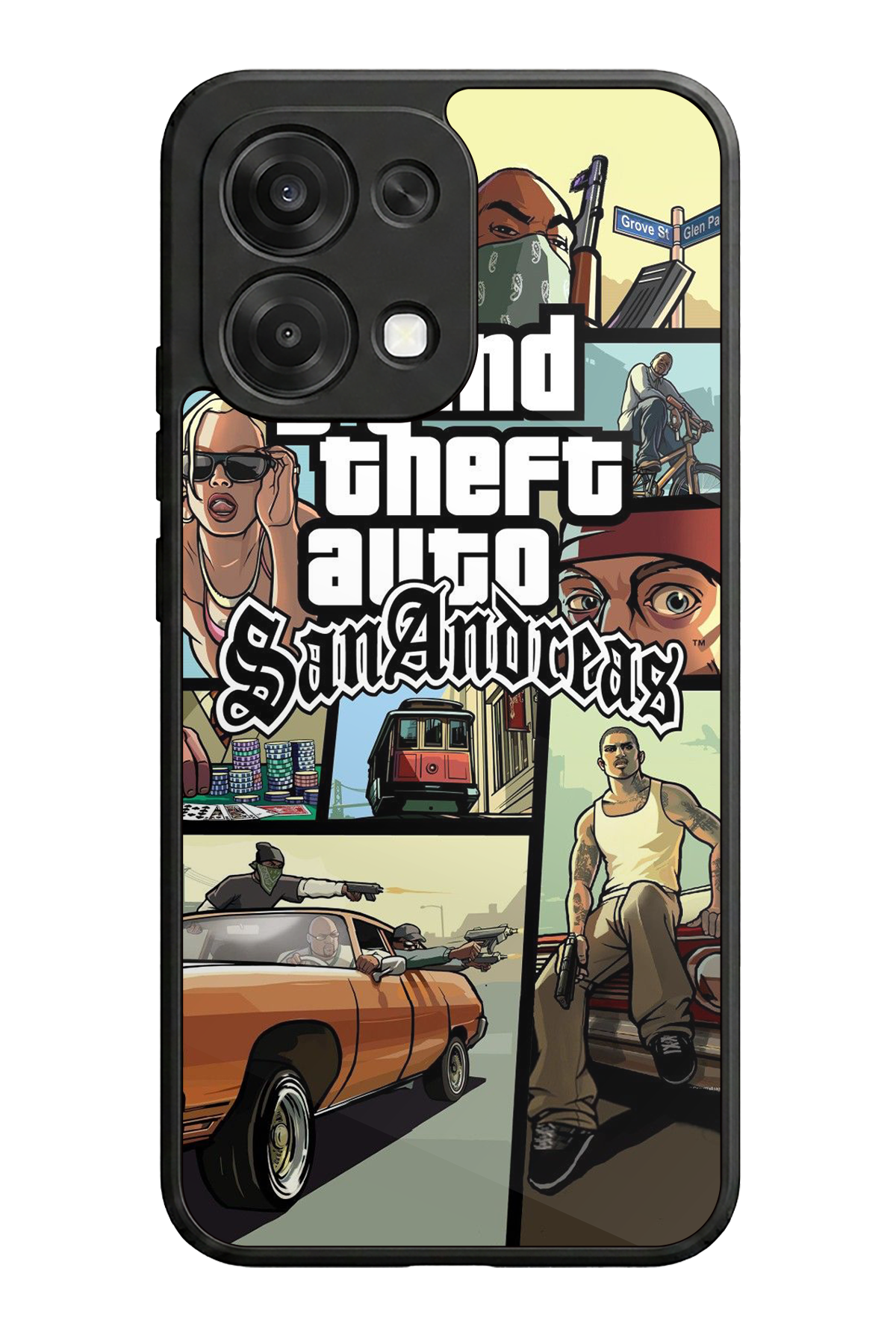 Oppo A6 Pro Uyumlu GTA Tasarımlı Glossy Premium Kılıf