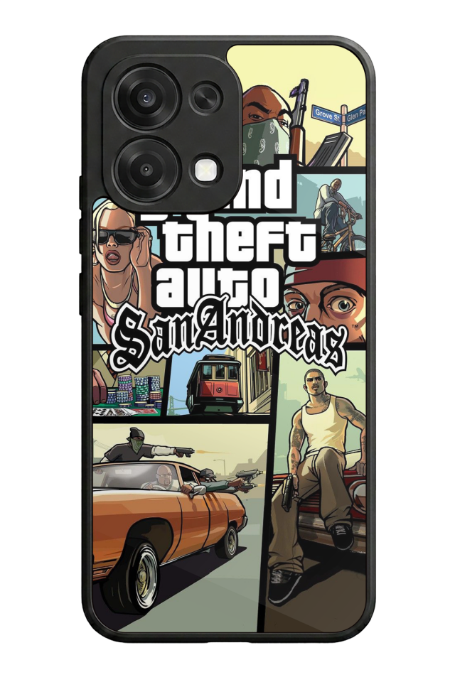 Oppo A6 Pro Uyumlu GTA Tasarımlı Glossy Premium Kılıf