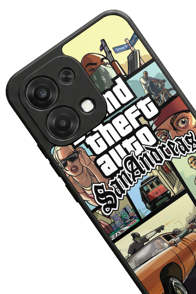 Oppo A6 Pro Uyumlu GTA Tasarımlı Glossy Premium Kılıf