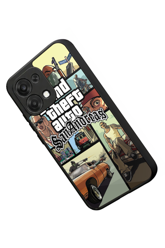 Oppo A6 Pro Uyumlu GTA Tasarımlı Glossy Premium Kılıf