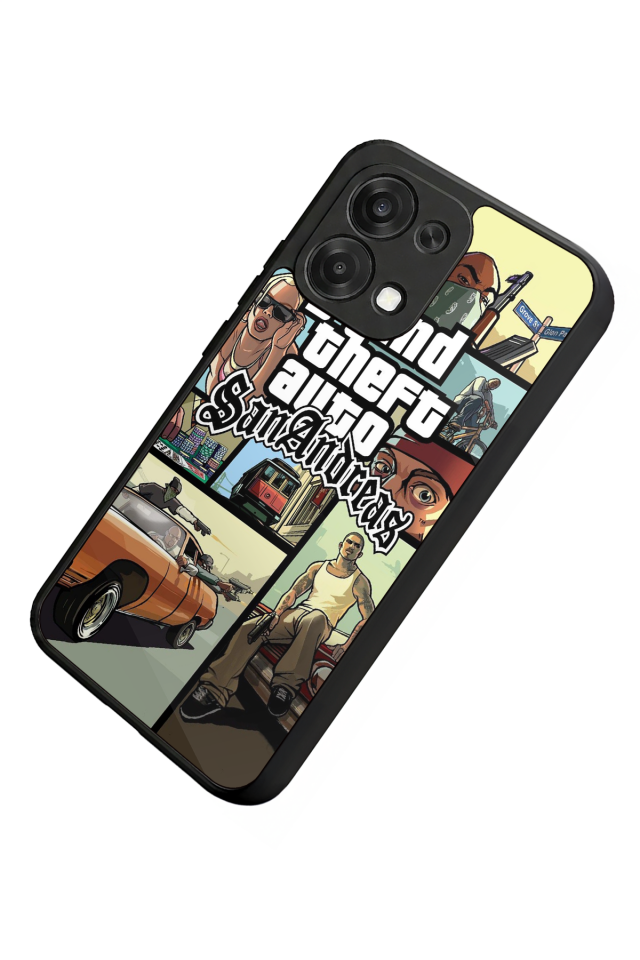 Oppo A6 Pro Uyumlu GTA Tasarımlı Glossy Premium Kılıf