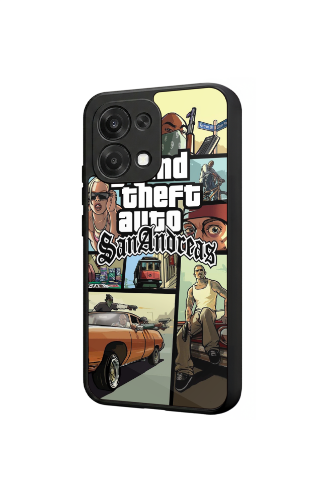 Oppo A6 Pro Uyumlu GTA Tasarımlı Glossy Premium Kılıf