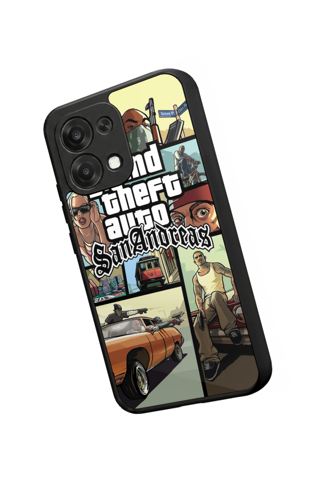 Oppo A6 Pro Uyumlu GTA Tasarımlı Glossy Premium Kılıf