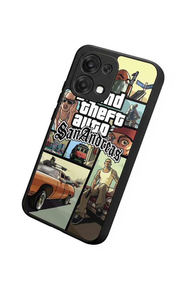 Oppo A6 Pro Uyumlu GTA Tasarımlı Glossy Premium Kılıf