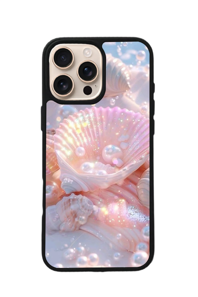 iPhone 15 Pro Uyumlu  İnci Tasarımlı Glossy Premium Kılıf