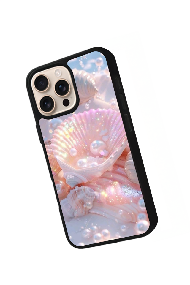 iPhone 15 Pro Uyumlu  İnci Tasarımlı Glossy Premium Kılıf