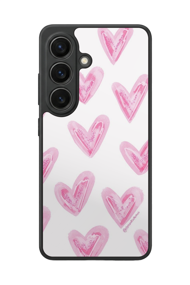 Samsung Galaxy S26 Uyumlu Kalp Love Tasarımlı Glossy Premium Kılıf