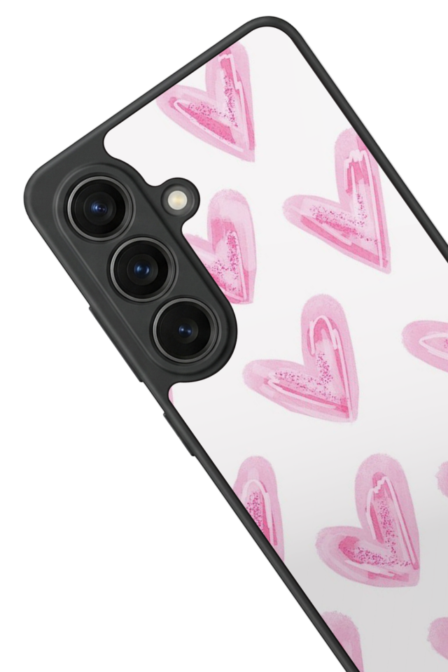 Samsung Galaxy S26 Uyumlu Kalp Love Tasarımlı Glossy Premium Kılıf