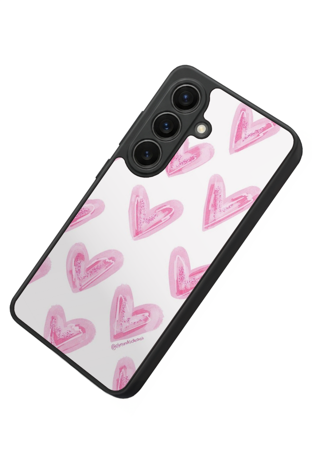 Samsung Galaxy S26 Uyumlu Kalp Love Tasarımlı Glossy Premium Kılıf