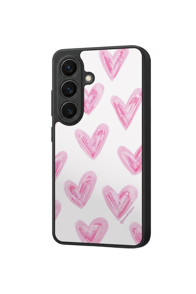 Samsung Galaxy S26 Uyumlu Kalp Love Tasarımlı Glossy Premium Kılıf