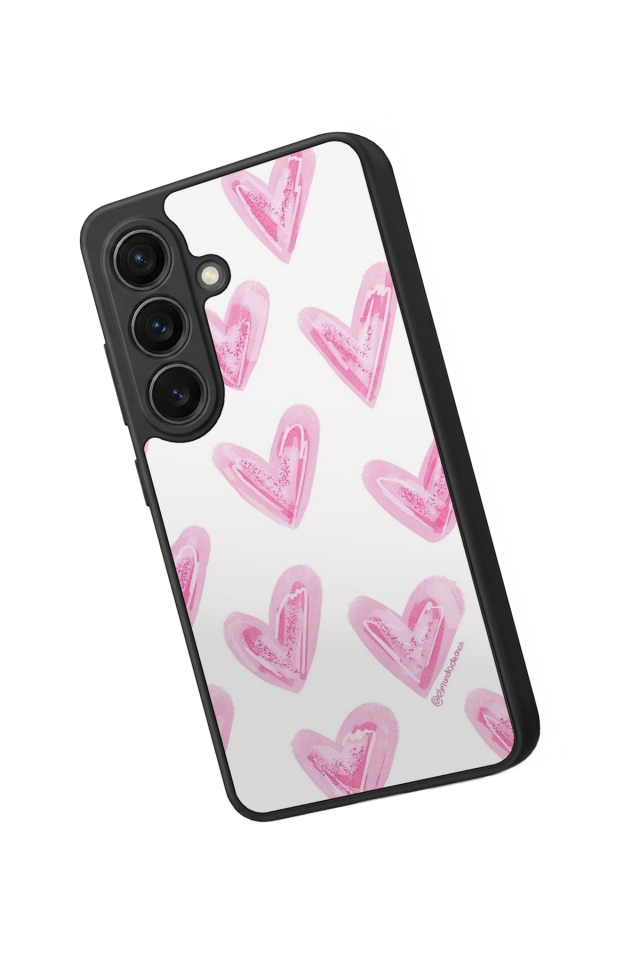 Samsung Galaxy S26 Uyumlu Kalp Love Tasarımlı Glossy Premium Kılıf