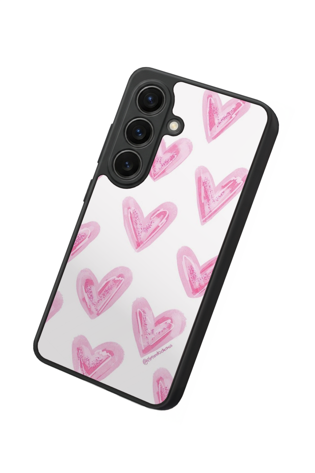 Samsung Galaxy S26 Uyumlu Kalp Love Tasarımlı Glossy Premium Kılıf