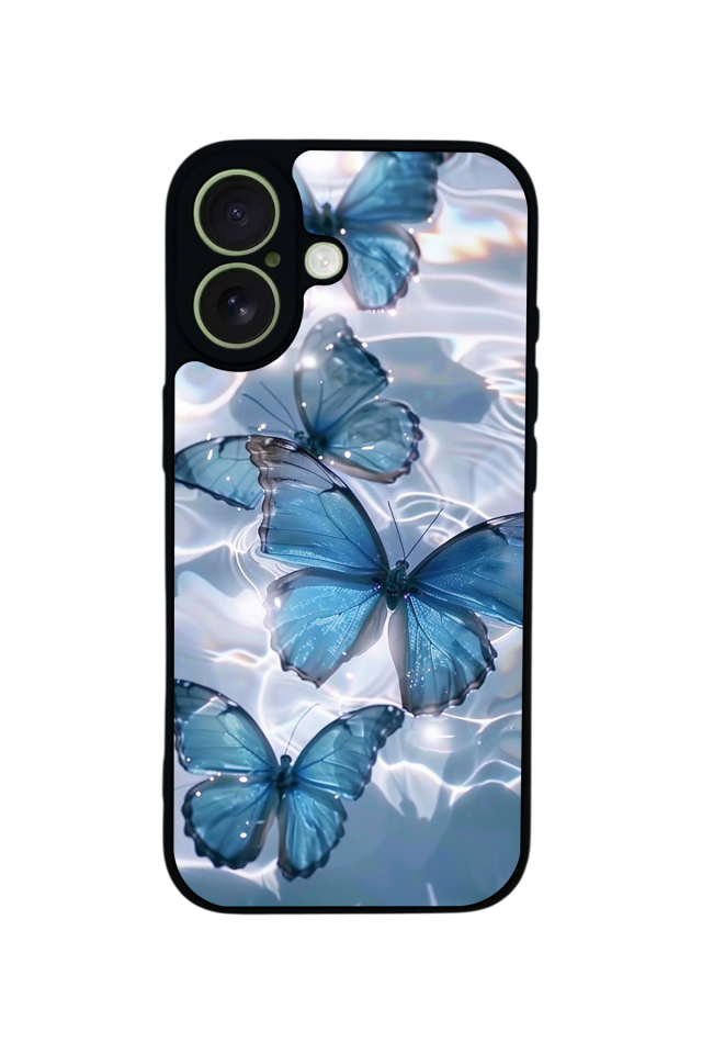 iPhone 17 Uyumlu Kelebek Tasarımlı Glossy Premium Kılıf