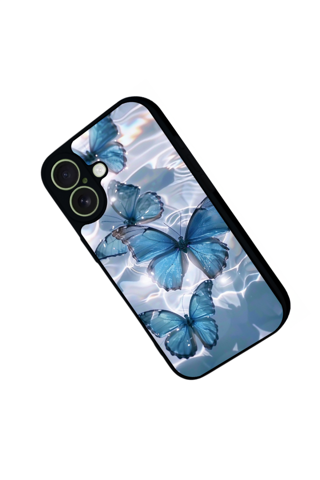iPhone 17 Uyumlu Kelebek Tasarımlı Glossy Premium Kılıf
