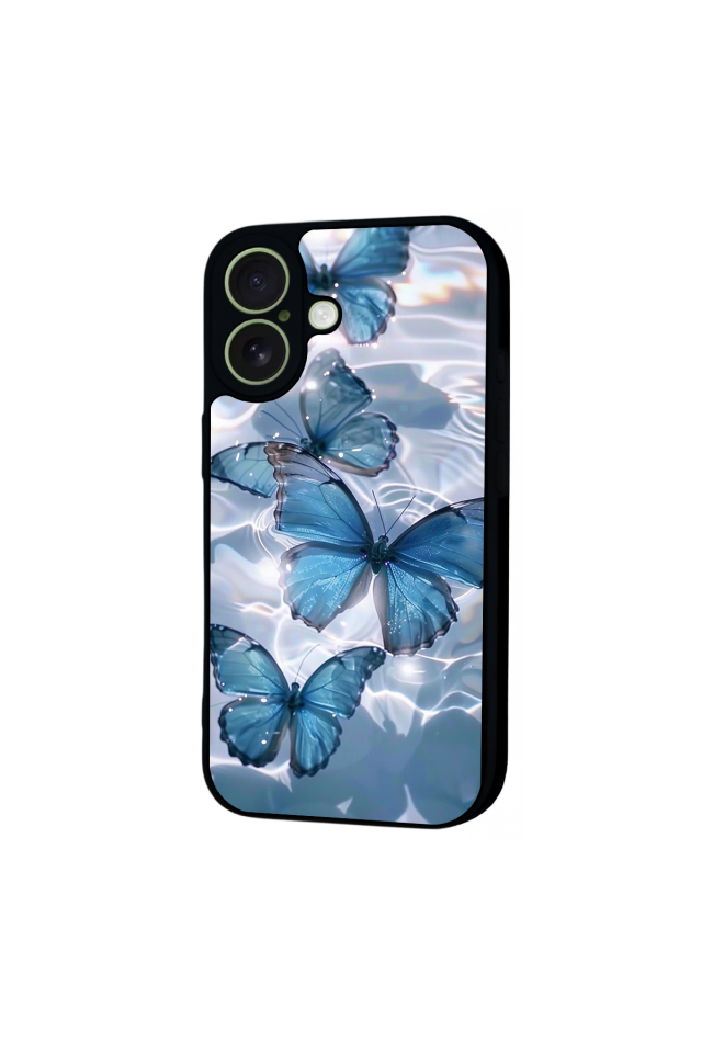 iPhone 17 Uyumlu Kelebek Tasarımlı Glossy Premium Kılıf