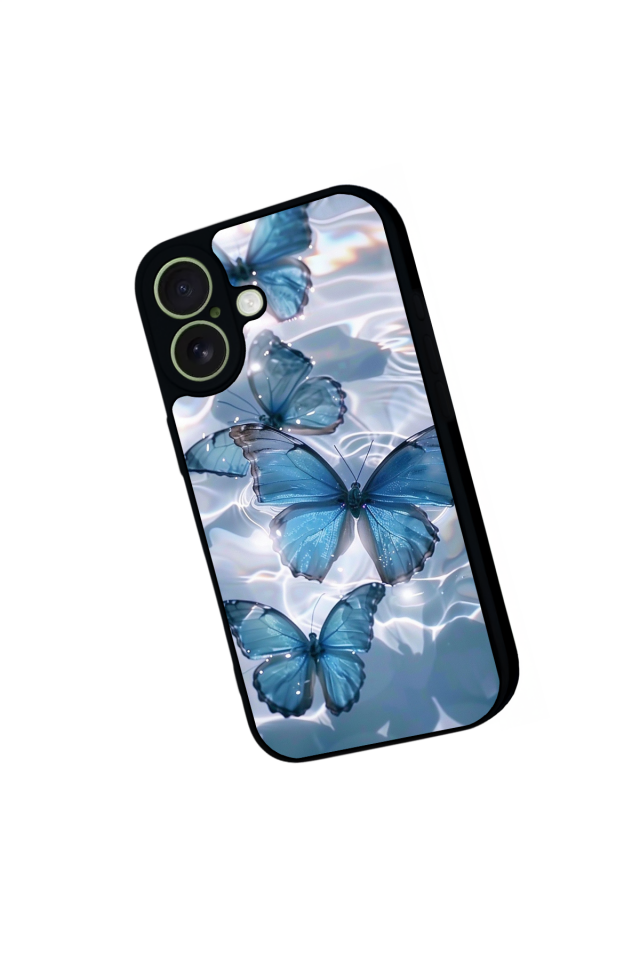 iPhone 17 Uyumlu Kelebek Tasarımlı Glossy Premium Kılıf