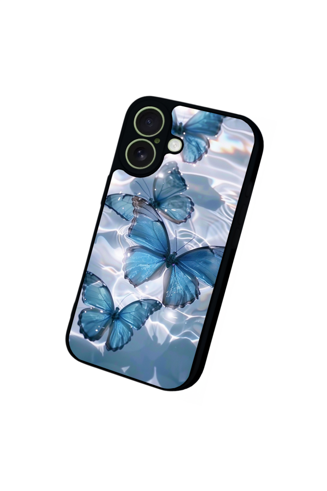 iPhone 17 Uyumlu Kelebek Tasarımlı Glossy Premium Kılıf