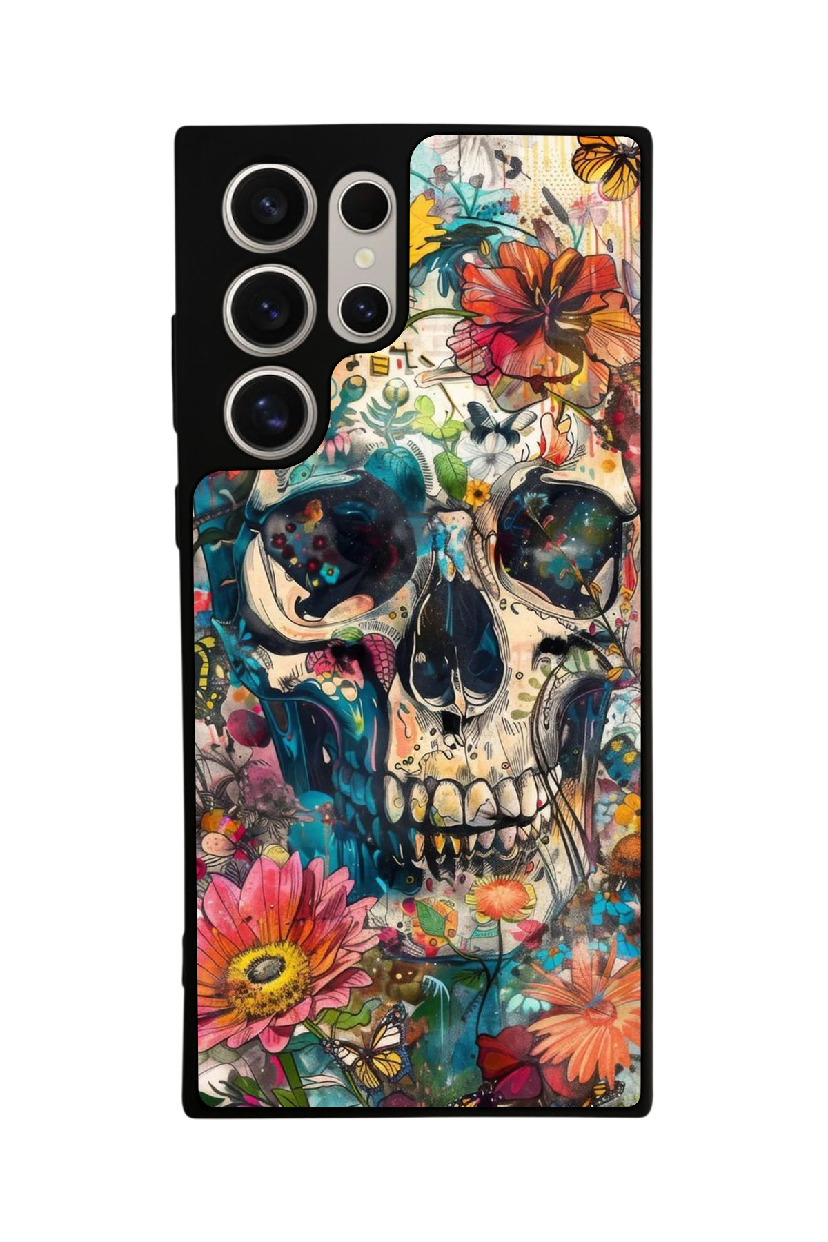 Samsung Galaxy S23 Ultra Uyumlu KuruKafa Tasarımlı Glossy Premium Kılıf