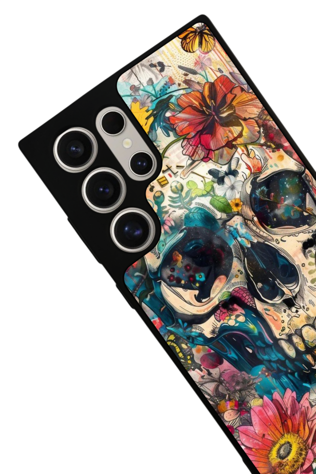 Samsung Galaxy S23 Ultra Uyumlu KuruKafa Tasarımlı Glossy Premium Kılıf