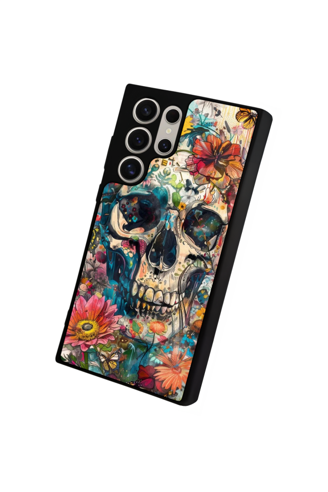 Samsung Galaxy S23 Ultra Uyumlu KuruKafa Tasarımlı Glossy Premium Kılıf