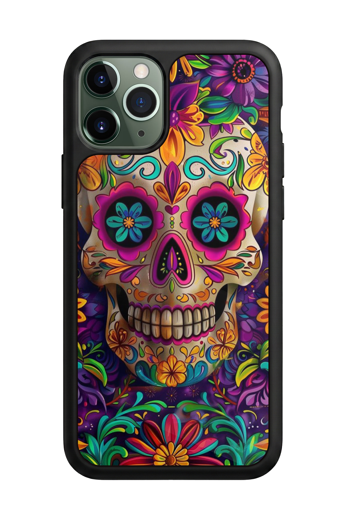 iPhone 11 Pro Uyumlu KuruKafa Tasarımlı Glossy Premium Kılıf