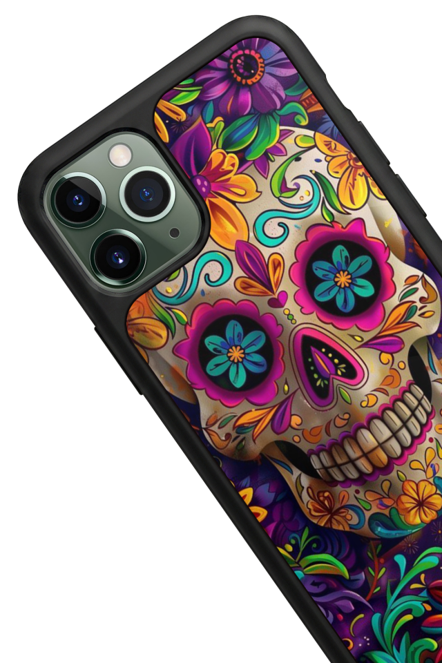 iPhone 11 Pro Uyumlu KuruKafa Tasarımlı Glossy Premium Kılıf