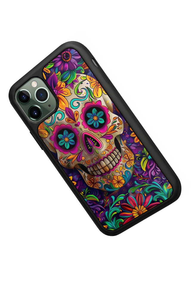 iPhone 11 Pro Uyumlu KuruKafa Tasarımlı Glossy Premium Kılıf