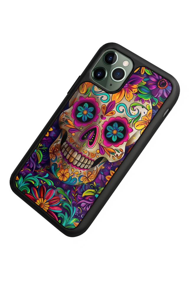 iPhone 11 Pro Uyumlu KuruKafa Tasarımlı Glossy Premium Kılıf