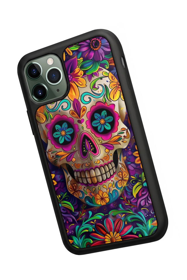 iPhone 11 Pro Uyumlu KuruKafa Tasarımlı Glossy Premium Kılıf