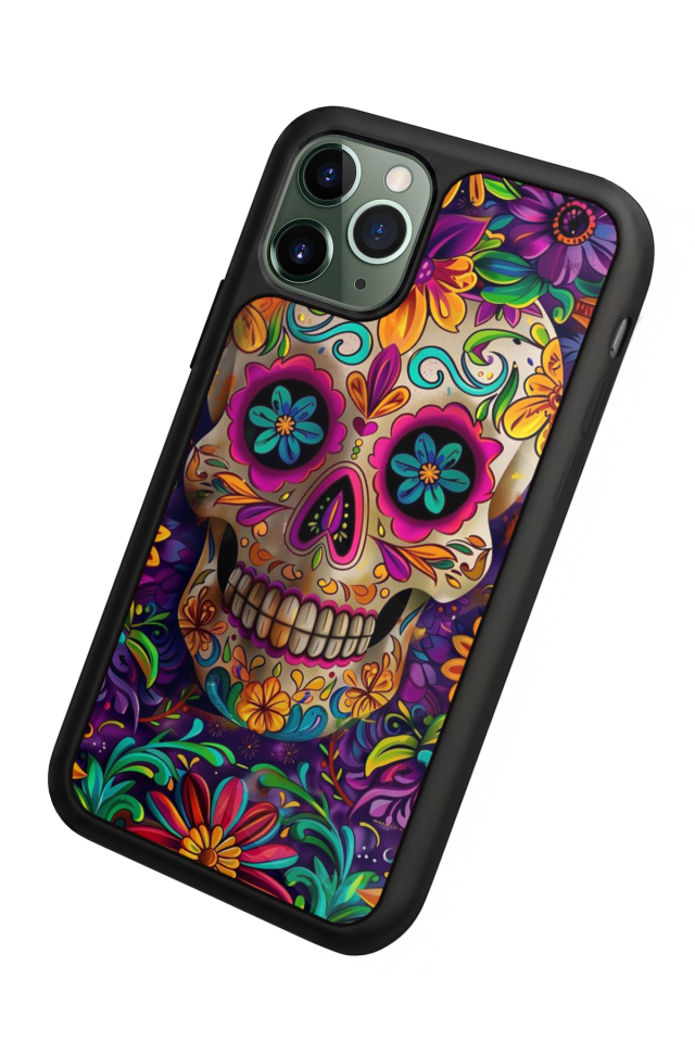 iPhone 11 Pro Uyumlu KuruKafa Tasarımlı Glossy Premium Kılıf